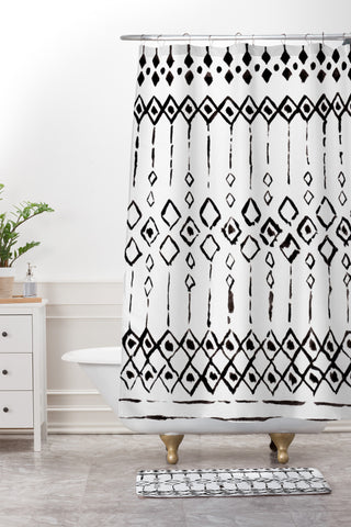 Wonder Forest Boho Loco Shower Curtain And Mat