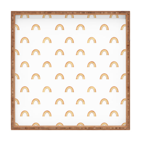 Wonder Forest Boho Rainbows Square Tray