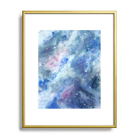 Wonder Forest Connecting Stars Metal Framed Art Print