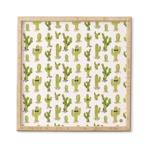 Wonder Forest Cool Cacti Framed Wall Art