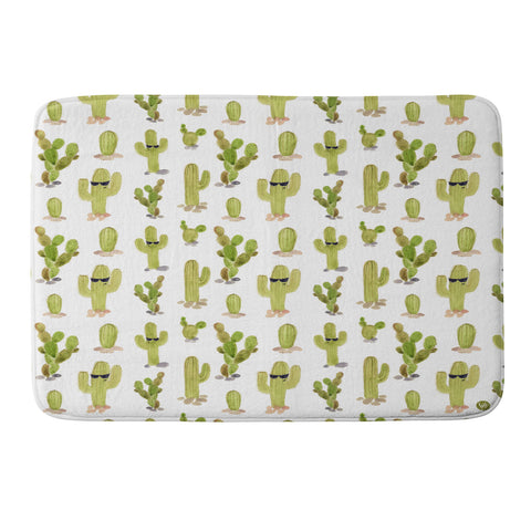 Wonder Forest Cool Cacti Memory Foam Bath Mat