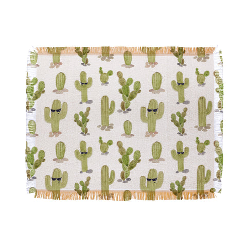 Wonder Forest Cool Cacti Throw Blanket