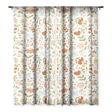 Wonder Forest Cottagecore Florals Sheer Non Repeat
