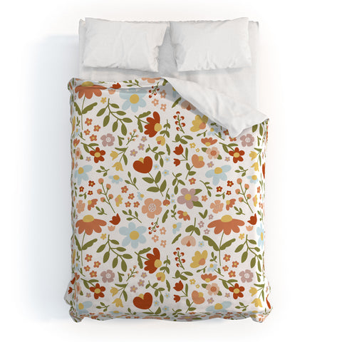 Wonder Forest Cottagecore Florals Duvet Cover