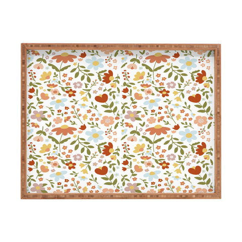 Wonder Forest Cottagecore Florals Rectangular Tray