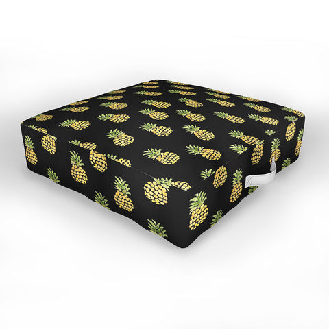 Wonder Forest Dark Pineapple Express Outdoor Floor Cushion