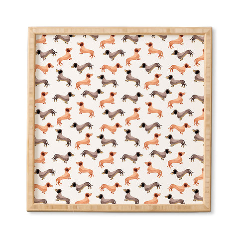 Wonder Forest Darling Dachshunds Framed Wall Art