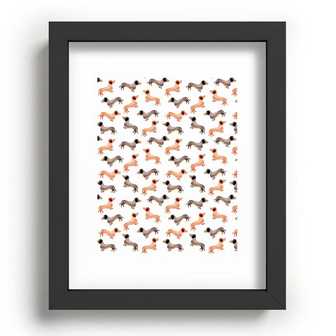 Wonder Forest Darling Dachshunds Recessed Framing Rectangle
