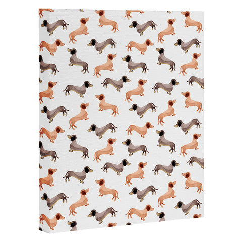 Wonder Forest Darling Dachshunds Art Canvas