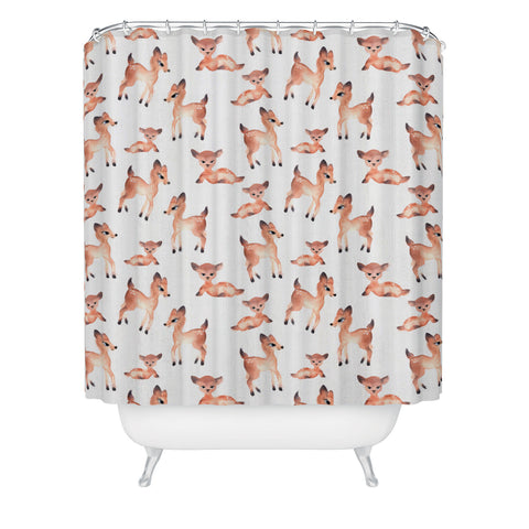 Wonder Forest Darling Deer Shower Curtain