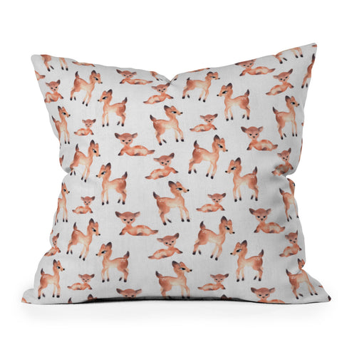 Wonder Forest Darling Deer Throw Pillow