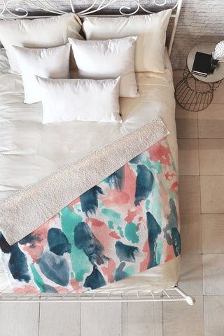 Wonder Forest Different Strokes Fleece Throw Blanket