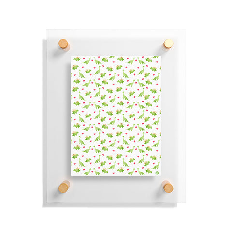 Wonder Forest Dinosaur Love Floating Acrylic Print