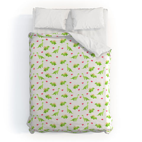 Wonder Forest Dinosaur Love Duvet Cover