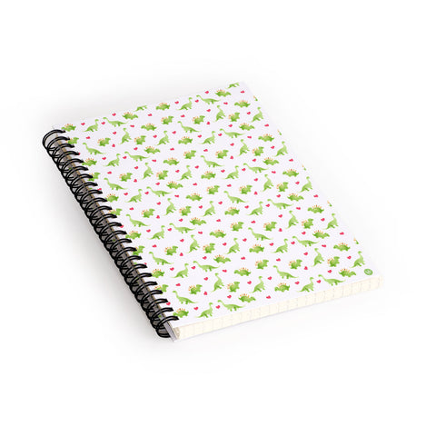 Wonder Forest Dinosaur Love Spiral Notebook