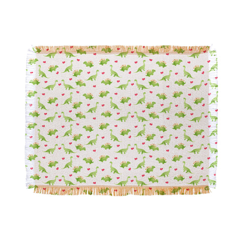 Wonder Forest Dinosaur Love Throw Blanket