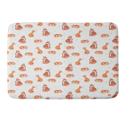 Wonder Forest Fancy Foxes Memory Foam Bath Mat