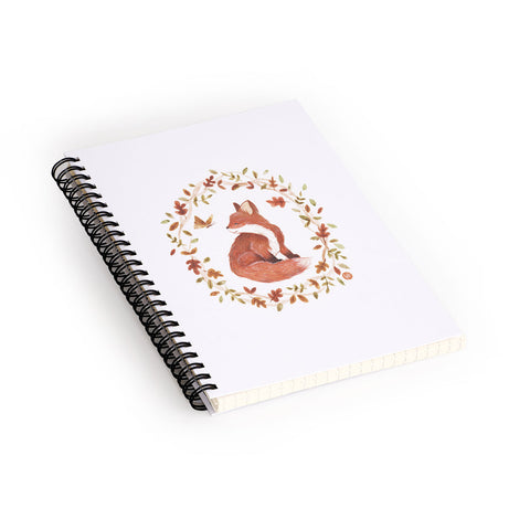 Wonder Forest Fancy Foxes Spiral Notebook