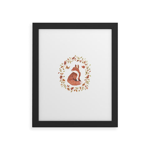 Wonder Forest Fancy Foxes Framed Art Print