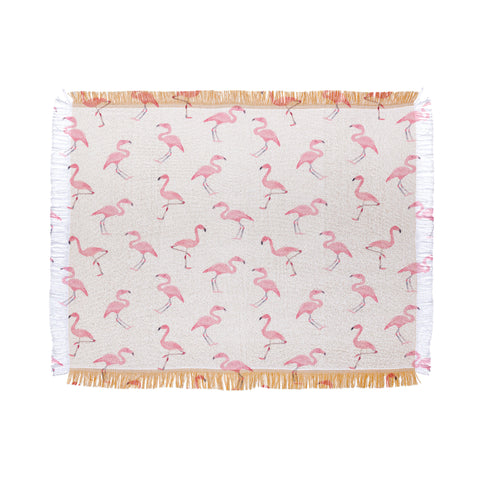 Wonder Forest Fantastic Flamingos Throw Blanket