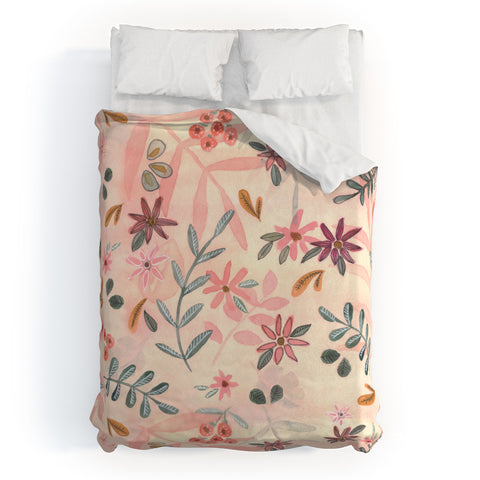 Wonder Forest Feminine Floral Duvet Cover