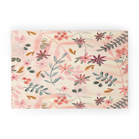 Wonder Forest Feminine Floral Welcome Mat
