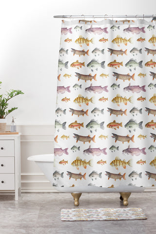 Wonder Forest Fishermans Friends Shower Curtain And Mat