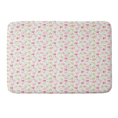 Wonder Forest Floral Rose Memory Foam Bath Mat
