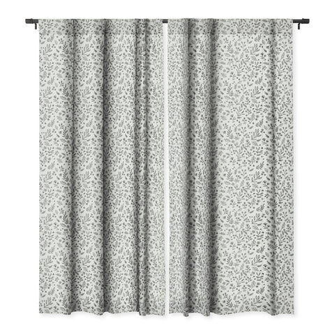 Wonder Forest Floral Sketches Blackout Window Curtain