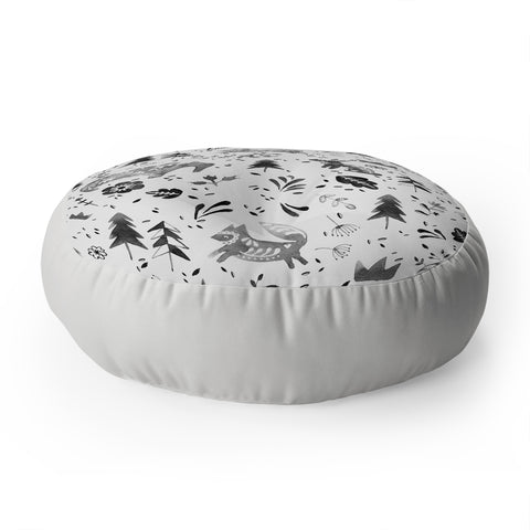 Wonder Forest Folky Forest Floor Pillow Round