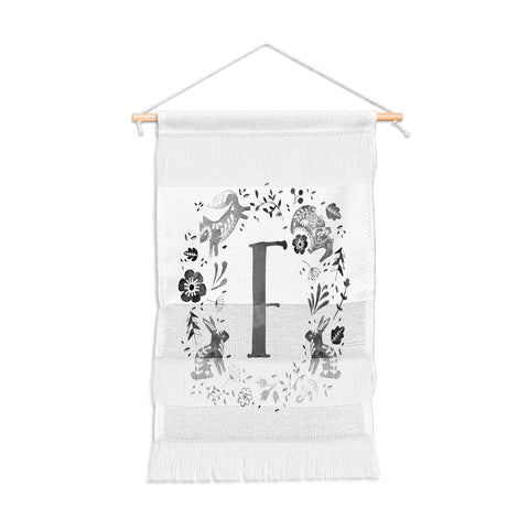 Wonder Forest Folky Forest Monogram Letter F Wall Hanging Portrait