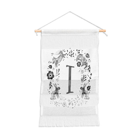 Wonder Forest Folky Forest Monogram Letter I Wall Hanging Portrait