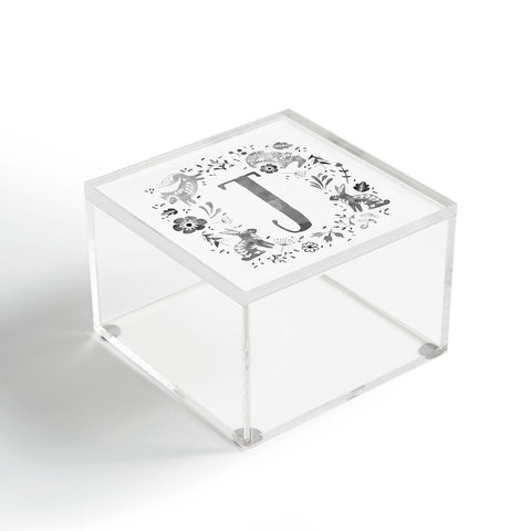 Wonder Forest Folky Forest Monogram Letter J Acrylic Box