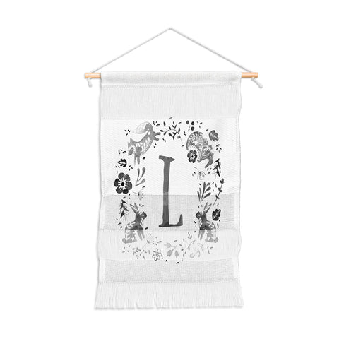 Wonder Forest Folky Forest Monogram Letter L Wall Hanging Portrait