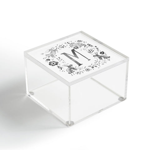 Wonder Forest Folky Forest Monogram Letter M Acrylic Box