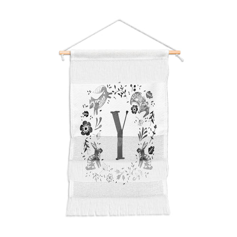 Wonder Forest Folky Forest Monogram Letter Y Wall Hanging Portrait