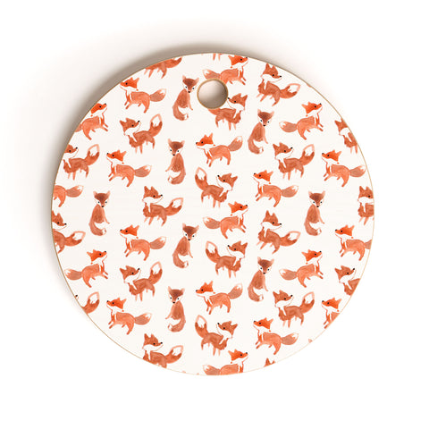 Wonder Forest Forest Foxes Cutting Board Round