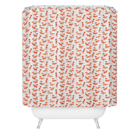 Wonder Forest Forest Foxes Shower Curtain