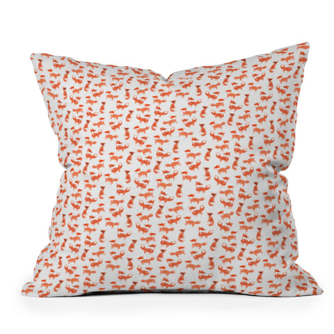Wonder Forest Forest Foxes Throw Pillow