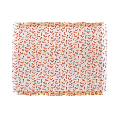 Wonder Forest Forest Foxes Throw Blanket
