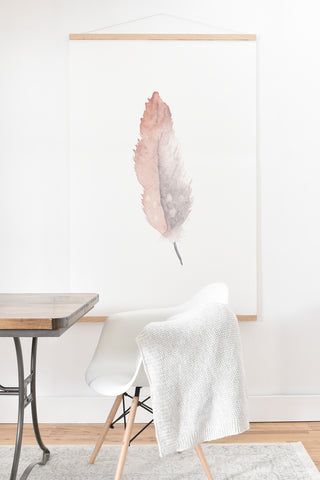 Wonder Forest Freedom Feather Art Print And Hanger