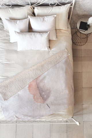 Wonder Forest Freedom Feather Fleece Throw Blanket