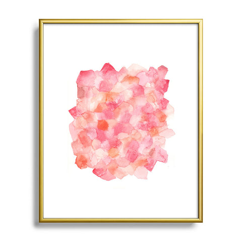 Wonder Forest Geo Gemstone Metal Framed Art Print