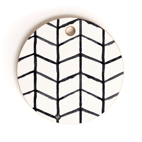 Wonder Forest Grid Lock Cutting Board Round