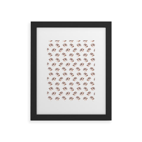 Wonder Forest Happy Hedgehog Framed Art Print