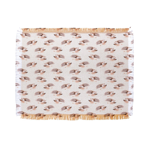 Wonder Forest Happy Hedgehog Throw Blanket