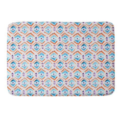 Wonder Forest Ikat Thought 1 Memory Foam Bath Mat