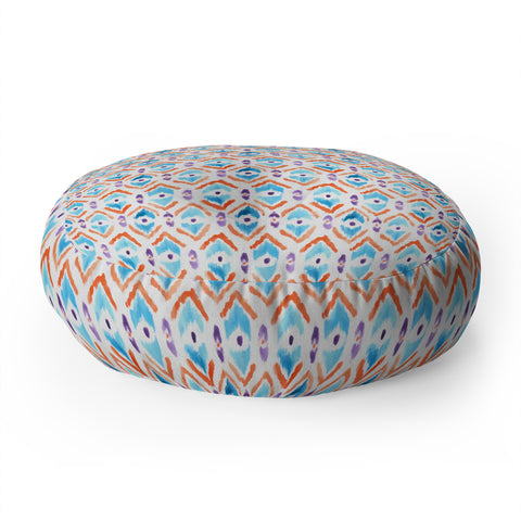 Wonder Forest Ikat Thought 1 Floor Pillow Round