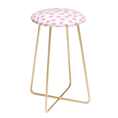Wonder Forest Kiss Kiss Lips Counter Stool