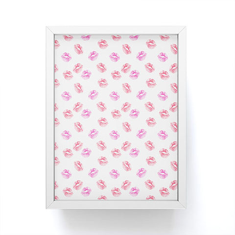 Wonder Forest Kiss Kiss Lips Framed Mini Art Print